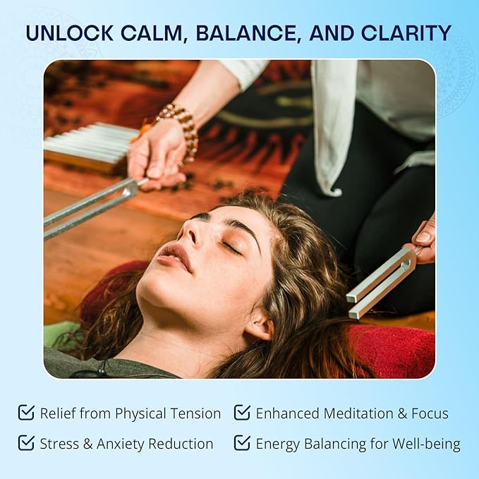 Angel Tuning Forks for Healing - Made in the USA - 4160 hz, 4225 hz & 4096 hz (aka Crystal Tuner), Connect with Higher Energies and Frequencies - Sound Healing Instrument & Sound Therapy Instruments
