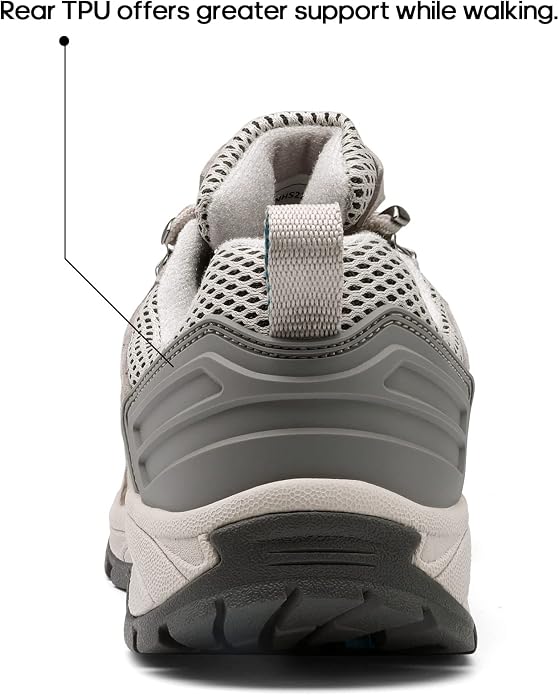 NORTIV 8 Women's Lightweight Hiking Shoes | Breathable Walking Sneakers Slip-Resistant For Outdoor Work Travel Daily Wear Wander