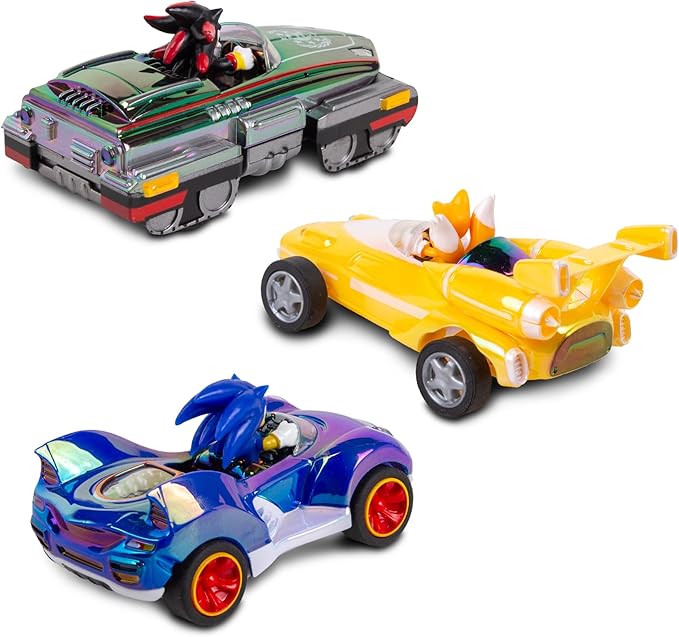 NKOK Special Edition! Sonic, Shadow and Tails Pullback (3-Pack) - Sonic & All-Stars Racing Transformed (electroplated)
