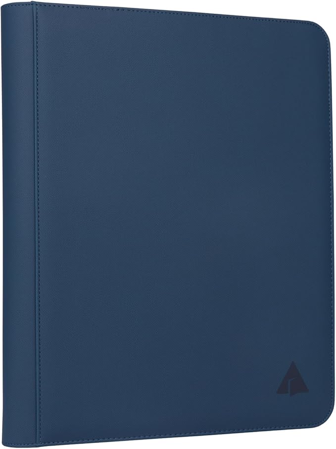 Top loader Binder, Holds 432 Top Loaders, 9 Pockets Top Loader Binder with Sleeves for Cards in 3'' x 4'' Top loaders -Blue