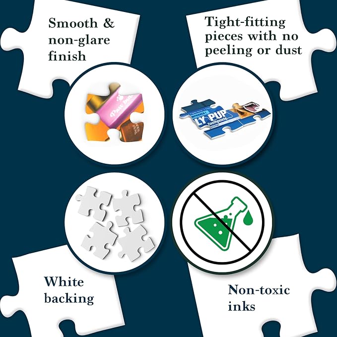 Jigsaw Puzzle 1000 Pieces - The Morning Dump, Fun for Families, Friends, Puzzle Enthusiasts, Game Nights, Includes Sorting Trays, Poster, Gifts for Dog Lovers Ages 15+, Finished Size 27.5” x 19.5"