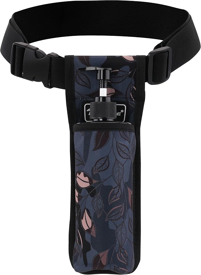 Massage Bottle Bag Massage Oil Holster Lotion Holster Massage Therapist Massage Oil Holster Massage Lotion (TH1KD-Ash Leaves)