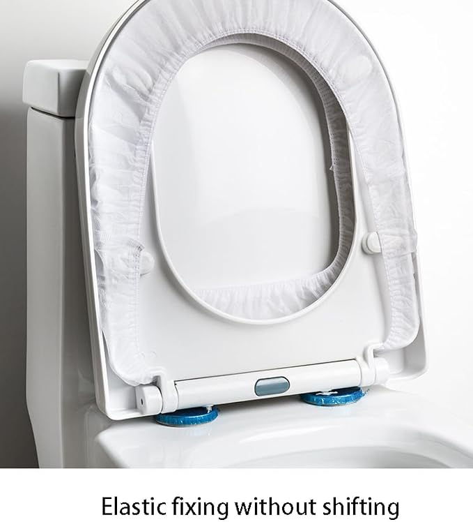 20pcs disposable toilet seat cushion non-woven toilet seat cushion toilet seat protector children toilet training cover adult home travel single package environmental protection Largepackof20 white