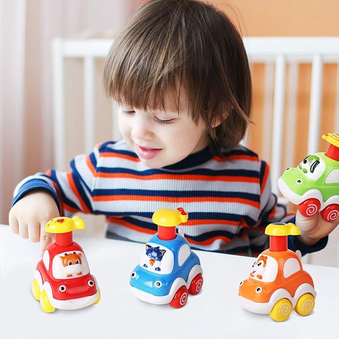 ALASOU Animal Car Toys for 1 2 Year Old Boy|Baby Toys 12-18 Months|1 2 Year Old Boy Birthday Gifts for Infant Kids|Cars for Toddlers 1-3