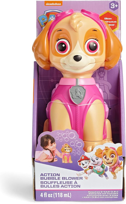 Nickelodeon Little Kids Paw Patrol Skye Action Bubble Blower and Includes Bubble Solution, Brown, Pink