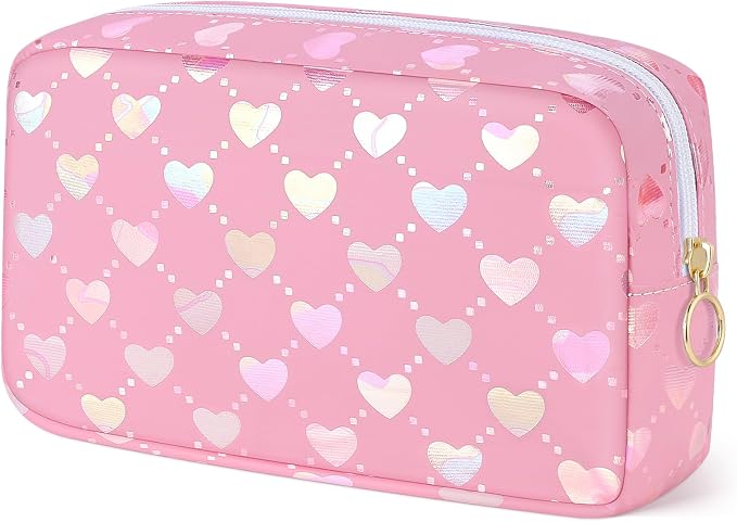 Likesing Tampon Holder for Purse, PU Period Bag Sanitary Napkin Storage Bag for Girls Womens, Portable Feminine Emergency Pad Tampon Period Pouch Sanitary Bags(Love Pink)