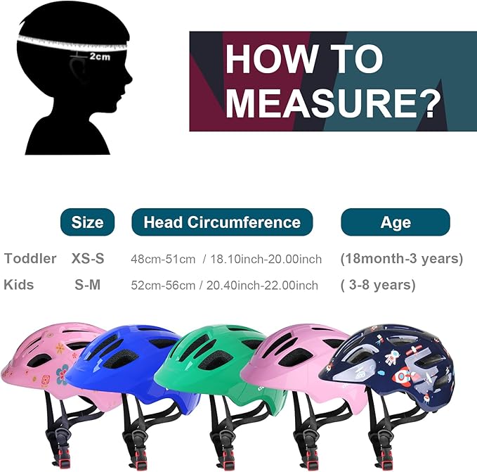 GLAF Baby Bike Helmet Toddler Helmets for 1 Year Old and up Infant Girls Boys Multi Sport Adjustable for Scooter Bicycle Skateboard Cycling