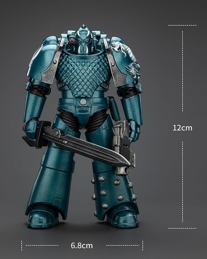 JoyToy 40K Genuine License 1:18 Action Figure, Alpha Legion Headhunter Prime, 4.96 inch Collectible Action Figures Sets