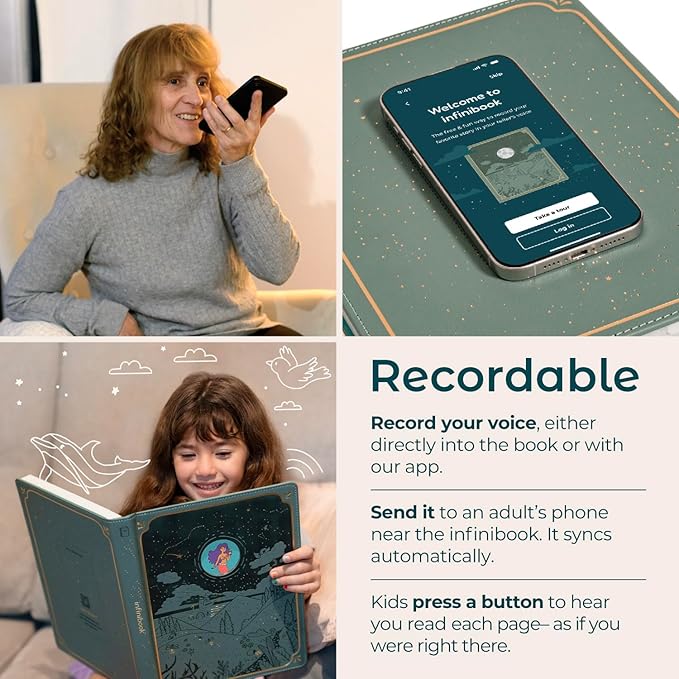 Cali’s Books The Little Mermaid | infinibook Storytelling Toy + Reader | Read-Aloud E-Reader with Games | Recordable Interactive Storybook for Kids 3-7 | Screen-Free Educational Gift