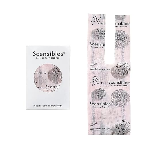 Hospeco Scensibles Personal Disposal Bags, Pink, 1200 Bags (HOSSBX50)