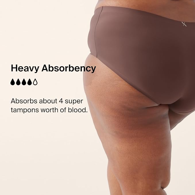 KNIX Women Leakproof Period Underwear Boyshort – Heavy Flow Protection, Absorbs 4–7 Super Tampons