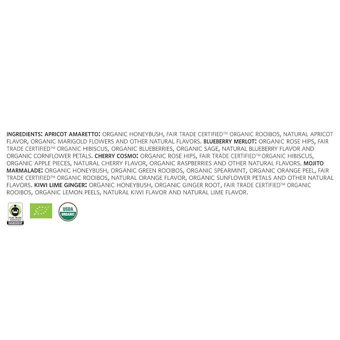 Tea Forte Single Steeps Loose Leaf Tea Sampler, Assorted Variety Tea Box, 15 Single Serve Pouches, Herbal Retreat Tea