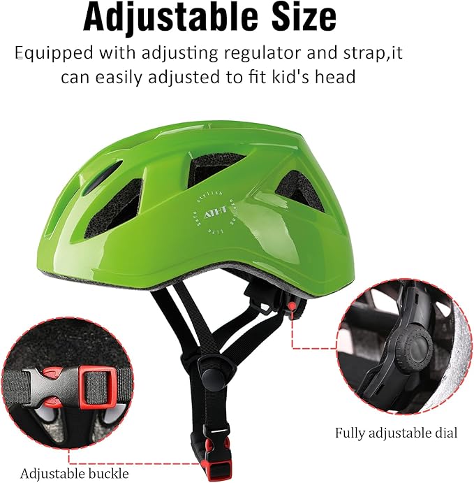 Kids Bike Helmet,2 Sizes Adjustable for Youth Child Boys & Girls Ages 3-5-8-14,Ventilation and Multi-Sport for Bicycle Skate