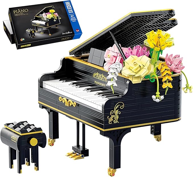 1306pcs Mini Ideas Piano Model Building Block Set, Music Lovers Collection Set, The Best Gift for Boys and Girls