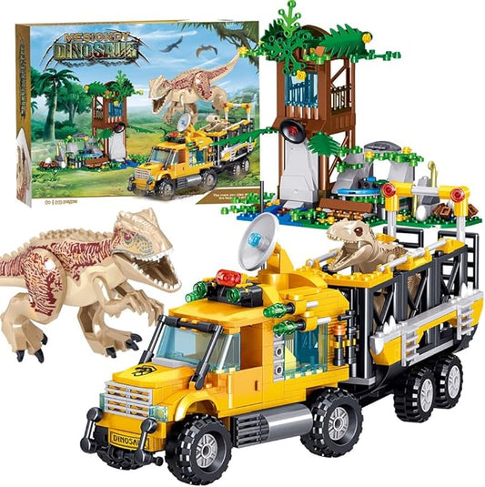546 Pcs Dinosaurs Building Blocks Set, Dinosaur Toys for Age 6+Years,Dinosaur Park World, Construction Dino Birthday Gifts for Boys