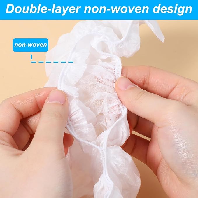 Commode Disposable Toilet Seat Covers Waterproof – 50 Pack, Individually Wrapped, Non-Woven Travel Toilet Seat Cover for Public Restrooms, Hospitals & Trips