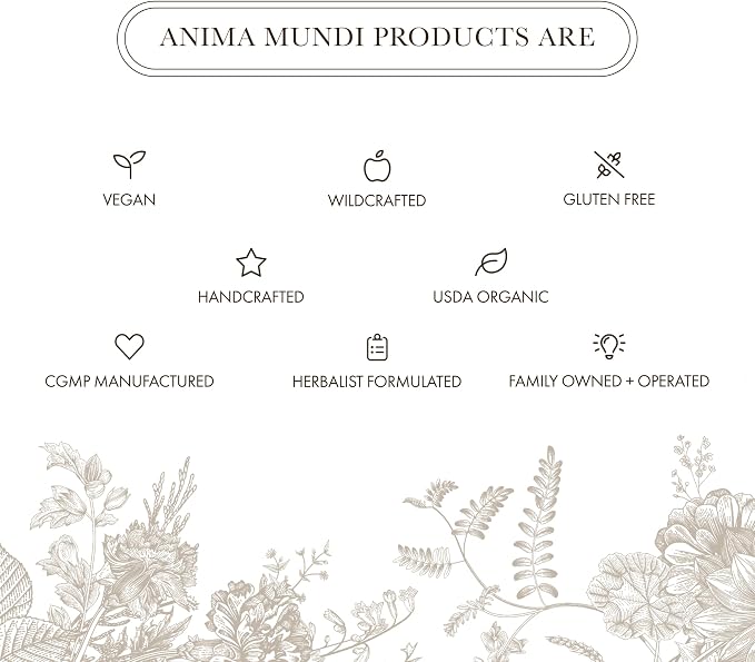 Anima Mundi Apothecary Smokable Herbs - Sacred Smoke - Heart Chakra Herbal Smoking Blend - with Relaxing Botanicals Like Mugwort, Skullcap, Blue Cornflower, Calendula & Rose Petals (0.5oz)