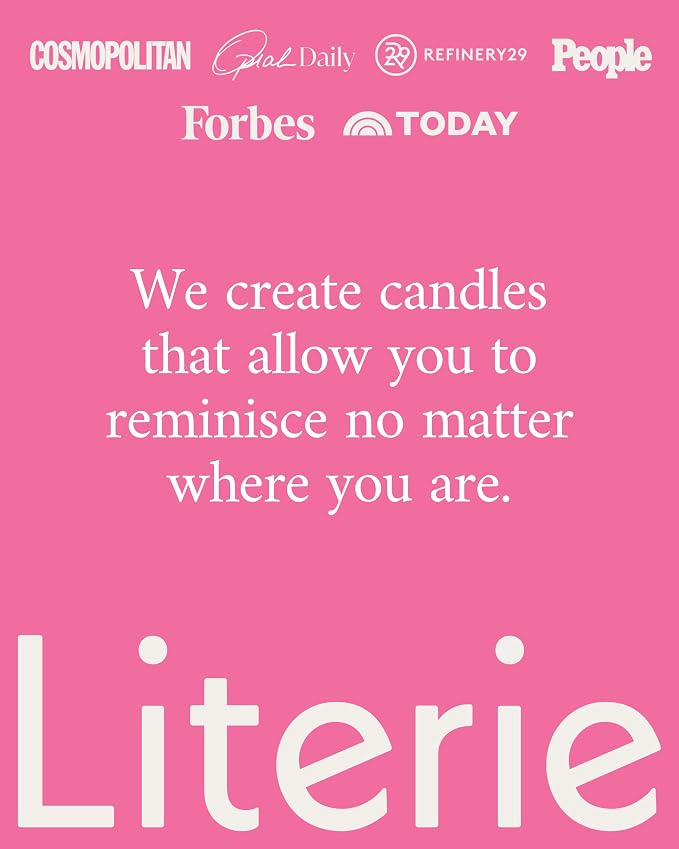 Literie Mean Girls Inspired Scented Candle: On Wednesdays We Wear Pink - Toasted Strawberry Strudel Scented, 9oz, 50 Hour Burn, Vegan Soy & Coconut Blend Candle for Home Decor, Gift for Women & Men