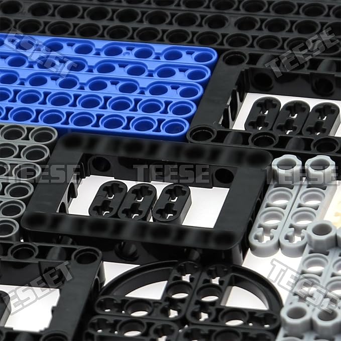 282pcs Technic-Beam-Frame-Bricks-Set with Rotor Helicopter Minifigure Brick Separator, Compatible with Technic-Parts, for MOC-Project-Bulk-Blocks(Random Color)