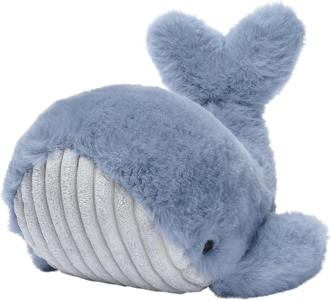 Lambs & Ivy Bubbles & Squirt Soft Plush Blue Whale Stuffed Animal Toy