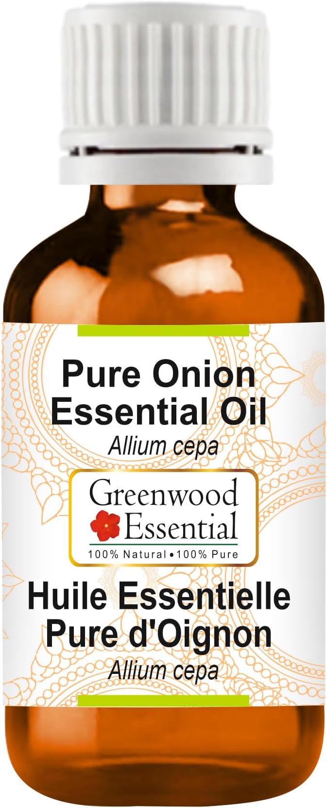 Greenwood Essential Pure Onion Essential Oil (Allium cepa) Steam Distilled 30ml (1.01 oz)