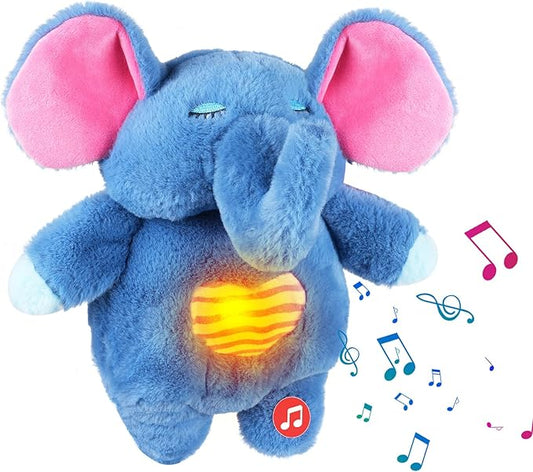 Soothing Elephant Breathing Lights and Sound Machine for Adults and Kids