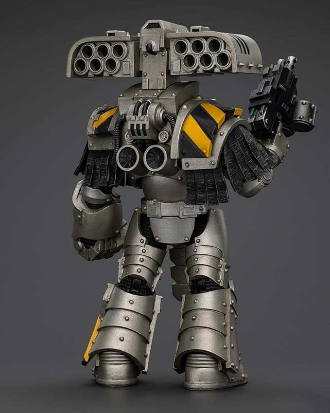 JoyToy 40K Genuine License 1:18 Action Figure, lron Warriors Tyrant Siege Master Terminator with Rocket Launcher, 5.35in Collectible Action Figures