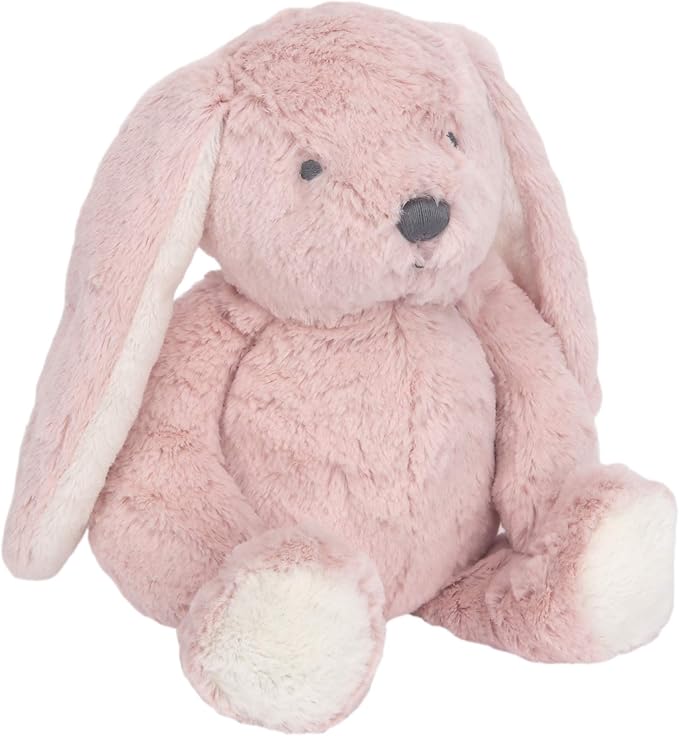Lambs & Ivy Botanical Baby Plush Pink Bunny Stuffed Animal Toy - Hip Hop