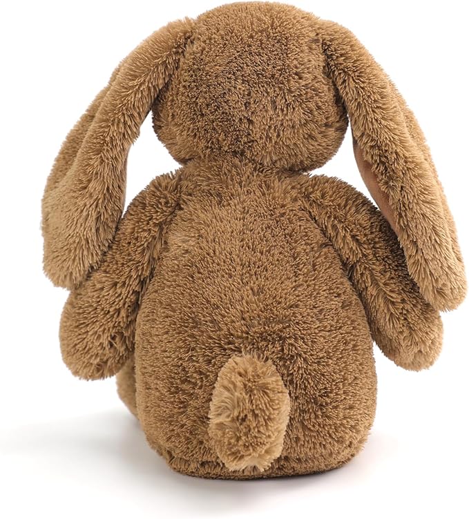 RECUR Plush Rabbit Stuffed Animals Toy,Soft Plushie Brown Rabbit,12 Inches,Adorable Gift for All Ages
