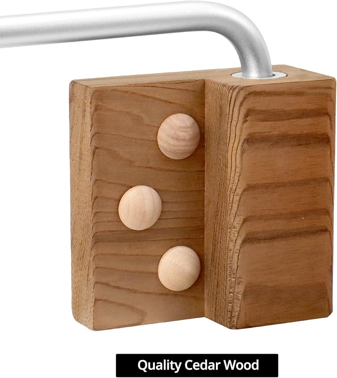 QWORK Aromatherapy Bowl Oil Cup Holder - Essential Oil Diffuser for Saunas, 500 ML Capacity - includes Swinging Arm and Wood Block