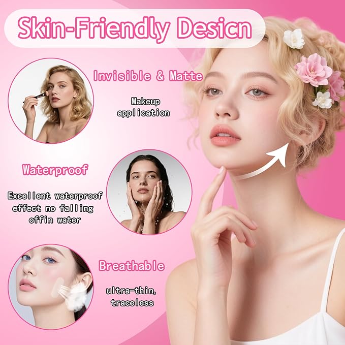 Face Tape Lifting Invisible - Eye Facelift Tape for Face Invisible - Instant Lift Stickers for Sagging Skin, Wrinkles, Double Chin, Neck, Eyes