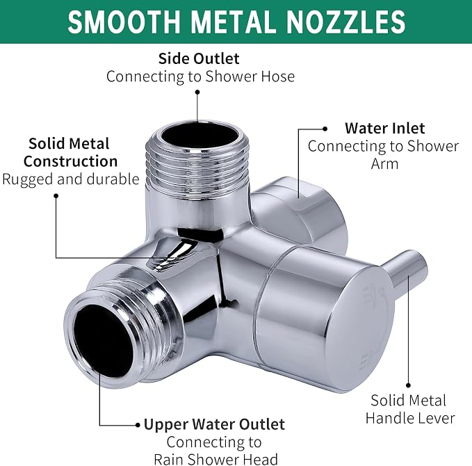 Shower Enema System with 78 Inches Hose, Diverter, Water Control Valve for Men and Women Portable Cleaning, Enema Nozzle Kit Cleaner Attachment (Polished Chrome)
