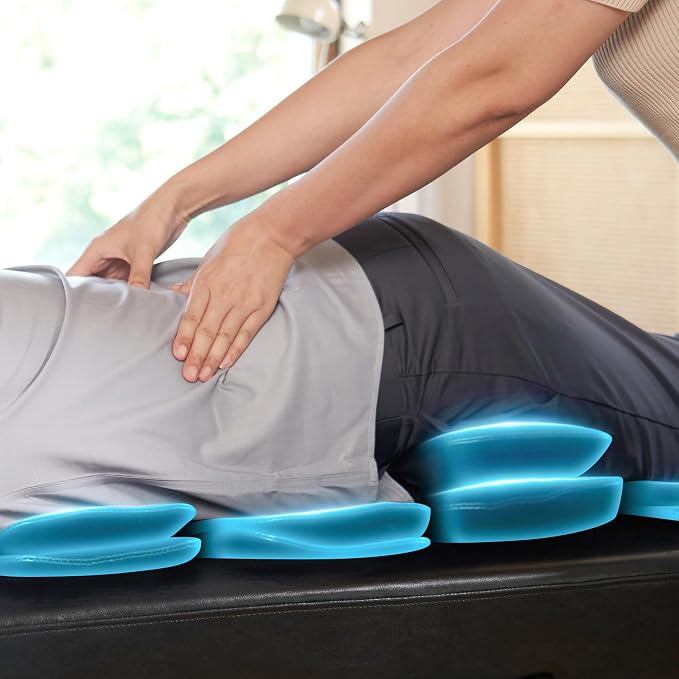 Monaco 30” Master Massage Portable Massage Table Airwave Full Body Stretching with Airbags 3D Lumbar Traction for Professional & Home Use Chiropractic Bed-Black