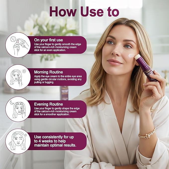 Calcium Multi Balm Stick- Calcium Volume Multi Balm,Korean Collagen Hydrating Stick, Anti-aging,Hydrating Cream, Hydration, Firm skin, Suitable for Face, Eyes, Neck,non-greasy,For All Skin Types2pcs