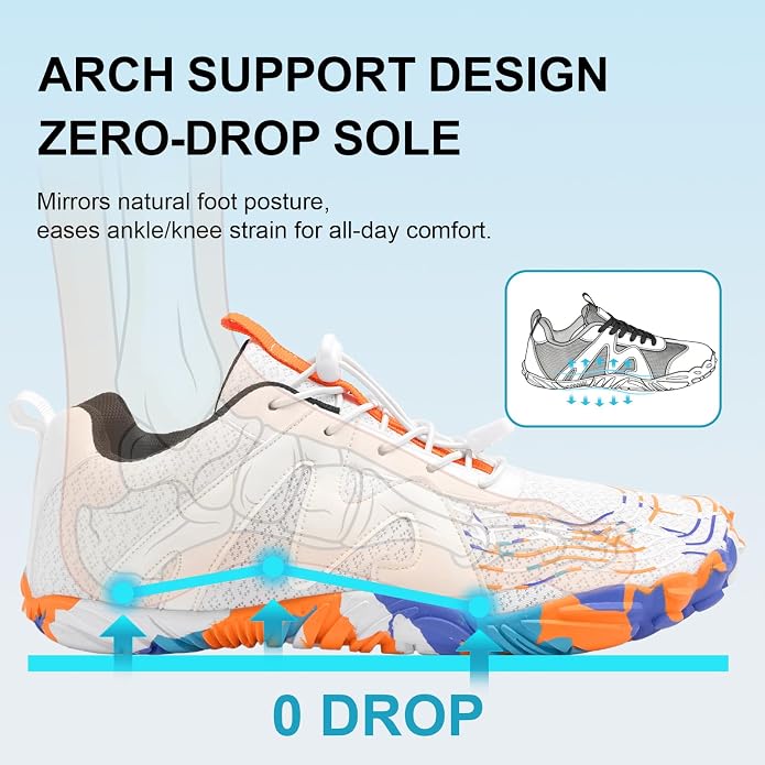 ELETON Barefoot Shoes Women Men Footwear, Wide Toe Box Hiking Zero Drop Non-Slip Quick-Dry River Boat Pool Beach Water Shoes, Lightweight Swimming Running Walking Sneakers Unisex