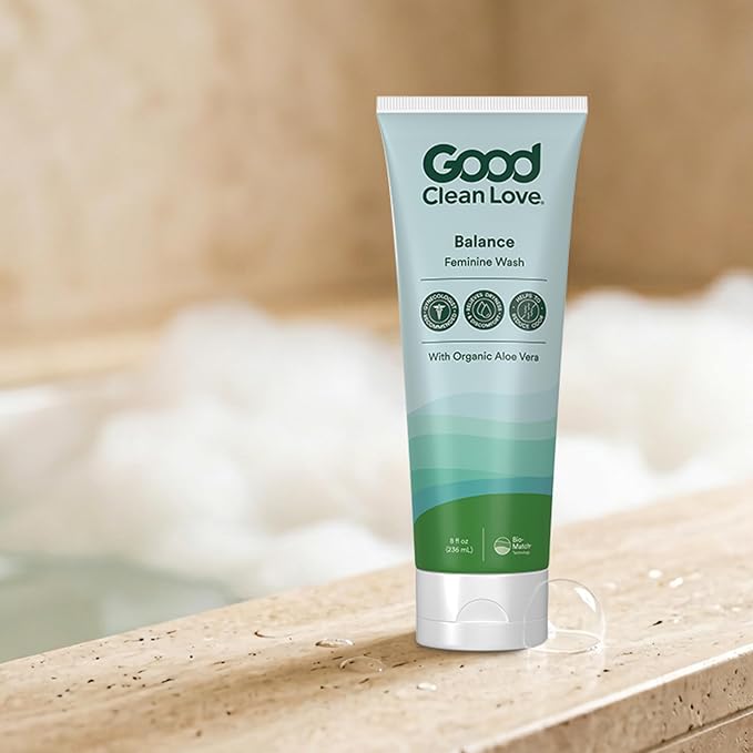 Good Clean Love Balance Feminine Wash, Gentle, pH-Balanced, 8 Oz (2-Pack) | Ph-Balanced Vaginal Cleanser With Natural Ingredients. Gentle Feminine Care. Reduces Vaginal Dryness & Odor