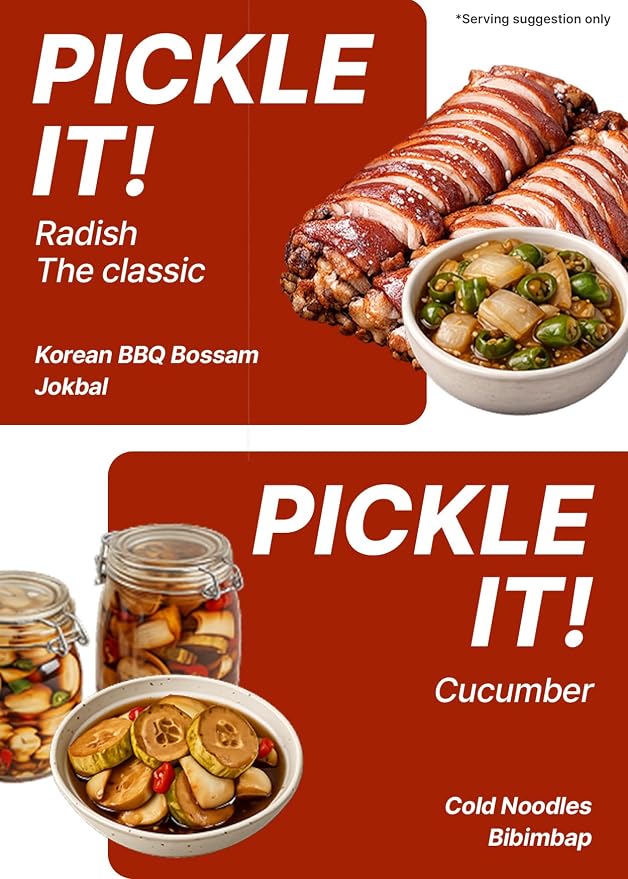 TBK THEBORN Soy Pickled Vegetable Marinade, Quick Pickling Sauce 2.9kg | Quick-pickling marinade with a savory soy flavor for onions, cucumbers, radish, peppers and other fresh vegetables