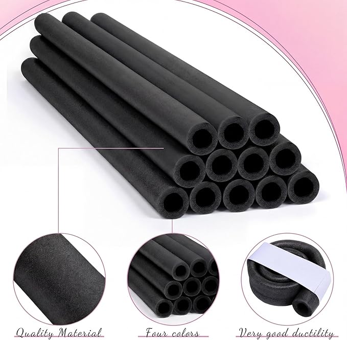 Gemscream 12 Pcs Trampoline Pole Foam Sleeve 35.4" Length 2026 Upgrade Materials Waterproof Trampoline Poles Cover Replacement for Outdoor Accessories
