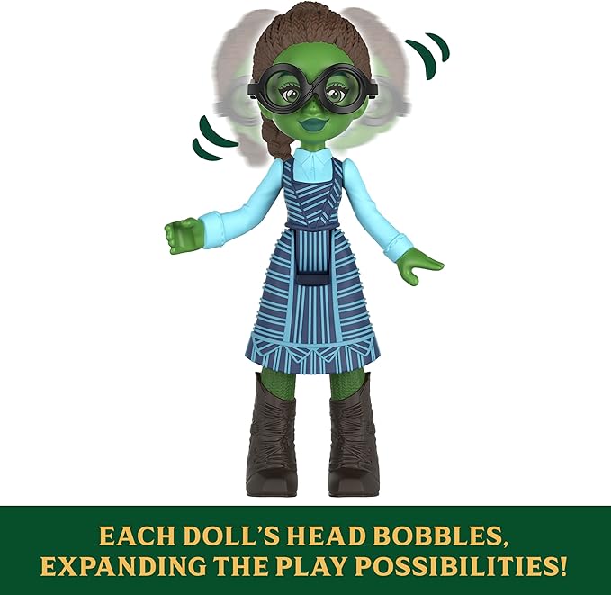 Mattel Universal Pictures’ Wicked Students of Shiz Multipack, 5 Small Dolls with Signature Looks and 9 Storytelling Accessories, Inspired by The Movie