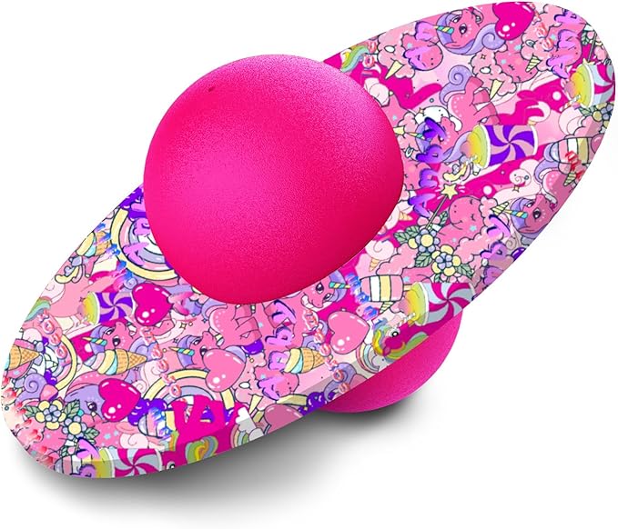 Pogo Ball for Kids & Adults Up to 200lb, Balance Coordination Trick Bounce Board Pop Ball Cool Fun Challenge Indoor Outdoor Toys Pogo Jumper Birthday Gifts for Boys Girls