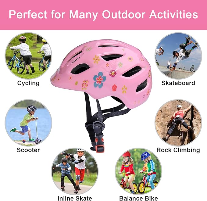 GLAF Baby Bike Helmet Toddler Helmets for 1 Year Old and up Infant Girls Boys Multi Sport Adjustable for Scooter Bicycle Skateboard Cycling