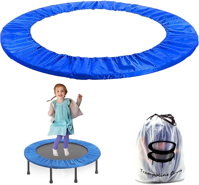 Mini Trampoline Spring Cover 36 Inch Small Trampoline Safety Pad for 6 Holes Round Trampoline Tear-Resistant Oxford Cloth Anti-Vibration Easy to Install Replacement, Multiple Color Options