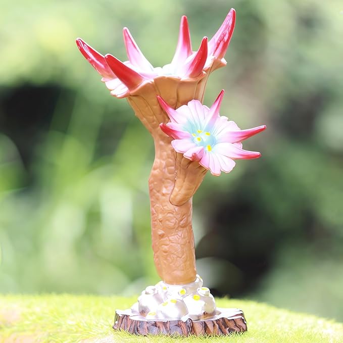 Gemini&Genius Plant Action Figure Toys for Kids Ancient Flower Figure Prehistoric Plant Decor for Home/Office/Garden