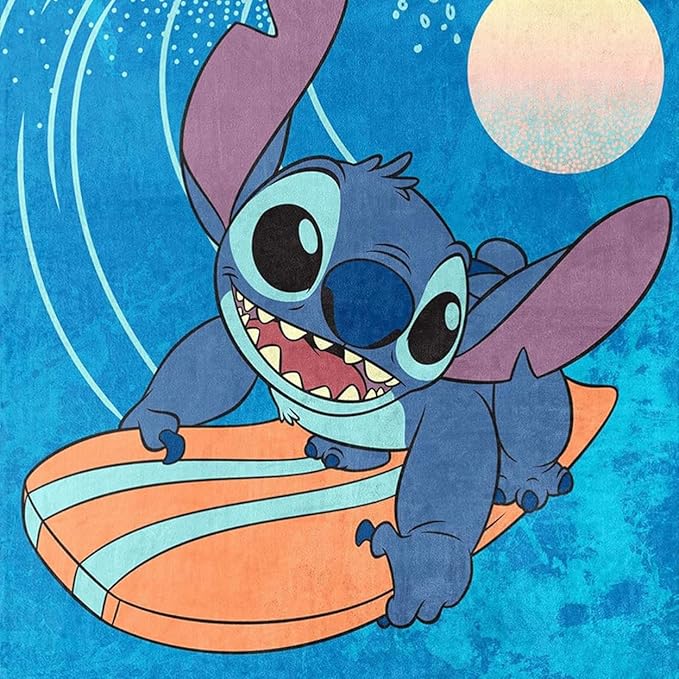 Northwest Lilo and Stitch Silk Touch Throw Blanket, 46" x 60", Makes Waves