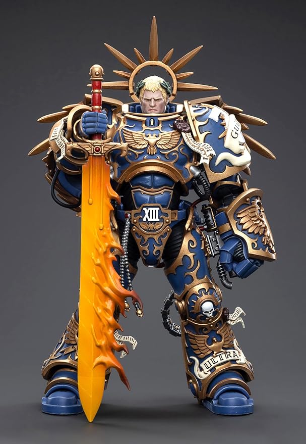 JOYTOY Warhammer 40K 1/18 Action Figures, Ultramarines Primarch Roboute Guilliman Perfect for Collectors & Decor, Ideal Gift for Birthdays, Christmas, Character Figure - JT6342