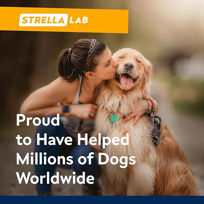 STRELLALAB Hemp Chews for Dogs - Bundle of Hip and Joint + Calming Supplement - Joint Pain & Anxiety Relief Treats - Advanced Mobility Support - Made in USA (Pack of 2, 240Ct)