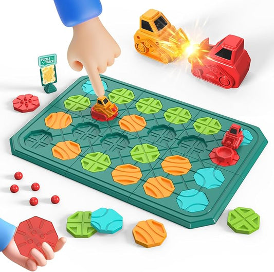 Kids STEM Board Games Educational Learning Toys，Logic Road Builder Games，Brain Teasers Puzzles Toys，Montessori Preschool Birthdays Gifts for Kids Ages 4 5 6 7 Year Old Boys Girls
