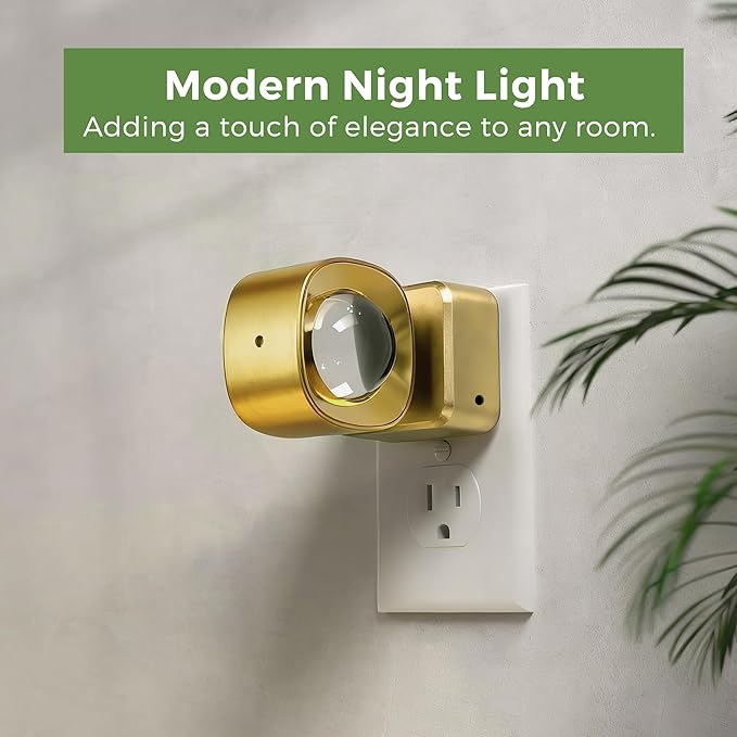 L LOHAS LED Night Light Projector, Night Lights Plug into Wall Light Sensor | Dusk to Dawn Sensor, Rotating Nightlight for Kids, Soft White Swivel Ambient Lighting for Bathroom, Gaming Room, Gifts,2 Pack
