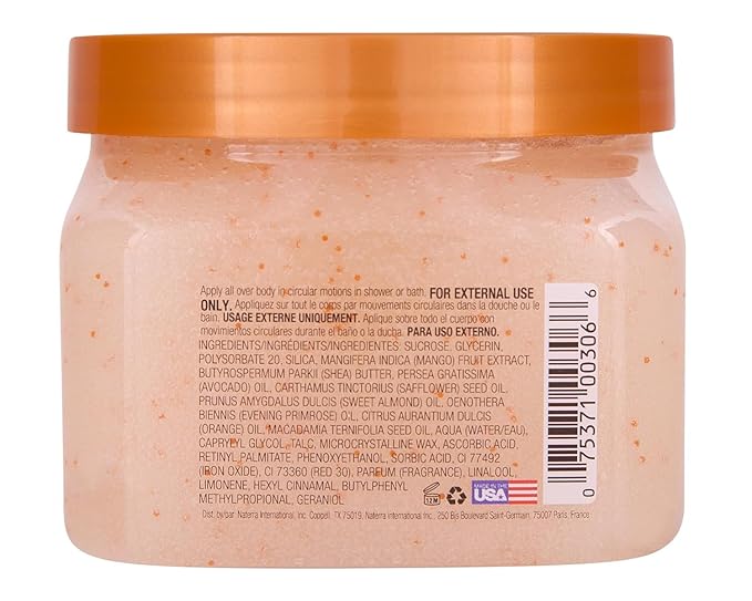 Tree Hut Tropical Mango Shea Sugar Scrub, Mothers Day Gifts, Exfoliating, Hydrating & Moisturizing Body Scrub with Shea Butter & Nourishing Essential Oils, Smooth & Soften Skin, 18 oz