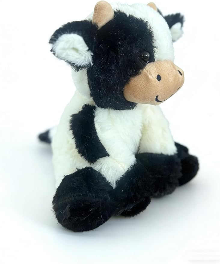 Cow Stuffed Animals Soft Plush Cute Cow Doll for Boys Girls 11.8in (zuo NIU heibaise 30cm)
